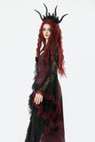 Gothic Black Red Baroque Lace Cardigan BW169