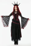 Gothic Black Red Baroque Lace Cardigan BW169