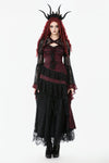 Gothic Black Red Baroque Lace Cardigan BW169