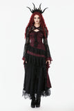Gothic Black Red Baroque Lace Cardigan BW169