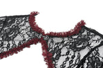 Gothic Black Red Baroque Lace Cardigan BW169