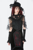 Gothic Lace Mesh Patchwork Sleeveless Cape BW173 - Gothlolibeauty