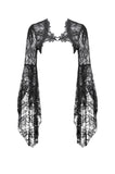 Gothic 3D Lace Bell Sleeve Cape BW176 - Gothlolibeauty