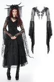 Gothic Deep-V Lace Bell Sleeve Cape BW177 - Gothlolibeauty