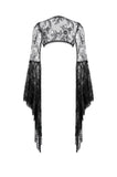 Gothic Deep-V Lace Bell Sleeve Cape BW177 - Gothlolibeauty