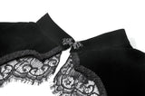 Gothic Court Style Velvet Shrug Lace-Spliced Flare Sleeve Bolero BW179