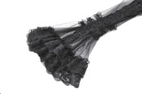 Gothic Romantic Mesh Bolero with Ruffled High Neck and Bell Sleeves BW180