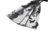 Gothic  Ruffled Butterfly Embroidery Sheer Lace Bolero BW181