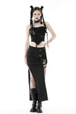 Punk metal crop corset CW053