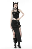 Punk metal crop corset CW053