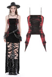 Rebel girl dye frill corset top CW066