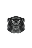 Punk Patent Leather Metal Waist Corset CW089