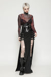 Punk Patent Leather Metal Waist Corset CW089