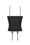Romantic Heart Velvet Corset with Jewel Chains CW092