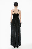 Romantic Heart Velvet Corset with Jewel Chains CW092