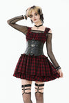 Punk PU Leather Corset Belt with Heart Eyelet Strap CW102
