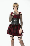 Punk PU Leather Corset Belt with Heart Eyelet Strap CW102
