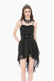 Gothic Regal Velvet Waist Cincher with Double Beaded Tassels CW113
