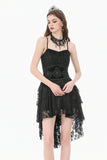 Gothic Regal Velvet Waist Cincher with Double Beaded Tassels CW113