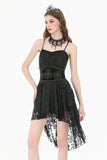 Gothic Regal Velvet Waist Cincher with Double Beaded Tassels CW113