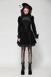 Gothic Velvet Lace Long-Sleeve Dress DW1006
