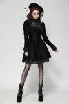 Gothic Velvet Lace Long-Sleeve Dress DW1006
