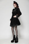 Gothic Velvet Lace Long-Sleeve Dress DW1006