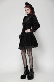 Gothic Velvet Lace Long-Sleeve Dress DW1006
