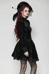 Gothic Velvet Lace Long-Sleeve Dress DW1006