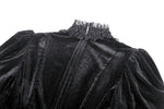 Gothic Velvet Lace Long-Sleeve Dress DW1006