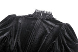Gothic Velvet Lace Long-Sleeve Dress DW1006