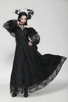 Gothic Off-Shoulder Layered Ruffle Elegant Maxi Dress DW1011