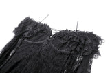 Gothic Off-Shoulder Layered Ruffle Elegant Maxi Dress DW1011