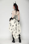 Cute Punk Black Embroidered Butterfly  Lace Angel Beige Dress DW1013