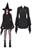 Witchy Bell-Sleeve Shirt Dress DW1018