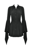Witchy Bell-Sleeve Shirt Dress DW1018