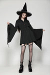 Witchy Bell-Sleeve Shirt Dress DW1018