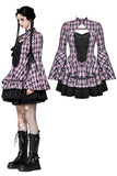 Big Pink Butterfly Doll Bell-Sleeve Dress DW1021