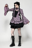 Big Pink Butterfly Doll Bell-Sleeve Dress DW1021