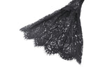 Black Gothic Rose Vine Lace Tail Dress DW1034