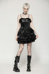 Punk Shiny PU Leather Layered Dress DW1035