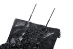 Punk Shiny PU Leather Layered Dress DW1035