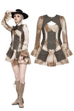 Vintage Steampunk Tie-Dye Dress DW1038