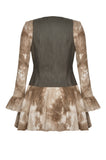 Vintage Steampunk Tie-Dye Dress DW1038