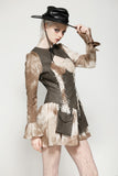 Vintage Steampunk Tie-Dye Dress DW1038