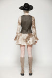 Vintage Steampunk Tie-Dye Dress DW1038