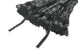 Punk Grey Plaid Metal Studded Dress DW1051