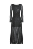 The Gothic Elegant Spider Long Dress DW1061