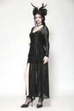 The Gothic Elegant Spider Long Dress DW1061
