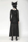 The Gothic Elegant Spider Long Dress DW1061